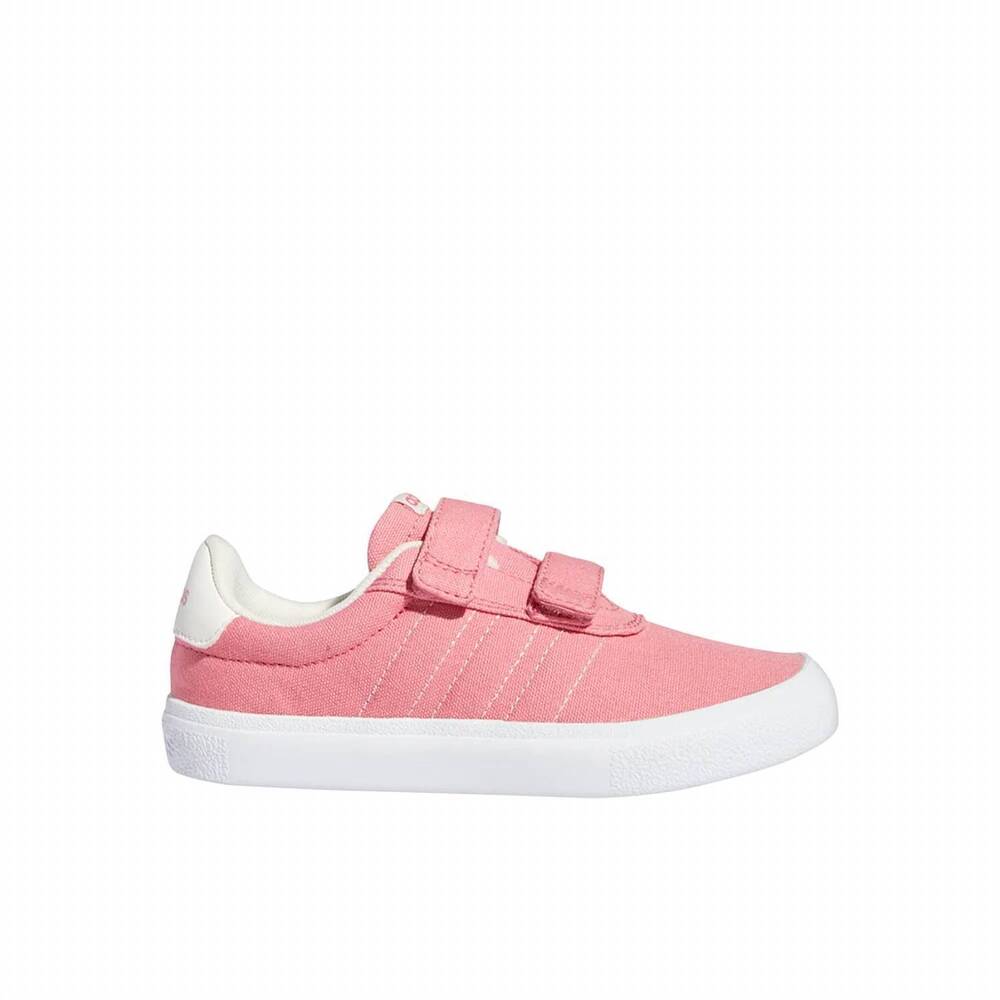NEW ADIDAS kids' vulcraid3r cf trainers sneakers in rose tone/cloud white